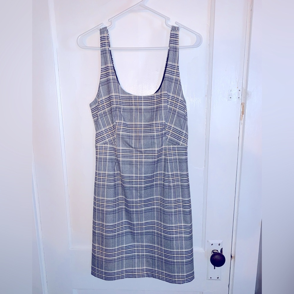 Banana Republic Plaid midi dress
